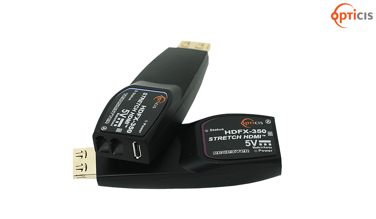 HDFX-350 - 4K@60対応 HDMI光ファイバー延長器 2ファイバーモデル 製品